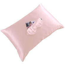 Amazon hot sale 19/22/25MM 100% mulberry silk pillowcase and 100% silk Sleep Eye  Mask sets